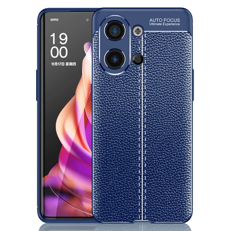 For OPPO Reno9 / Reno9 Pro 5G Litchi Texture Shockproof TPU Phone Case
