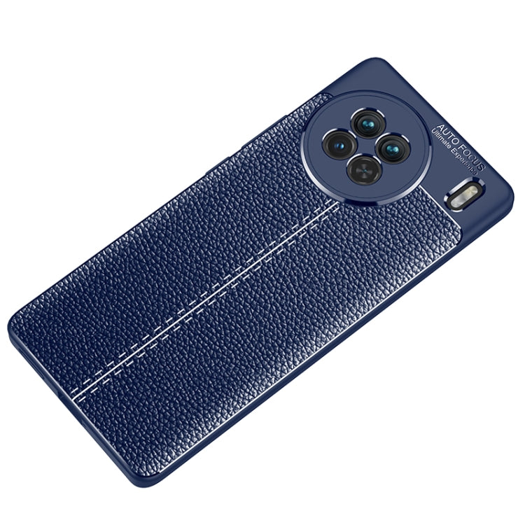 For vivo X90 Pro+ Litchi Texture Shockproof TPU Phone Case