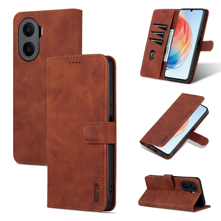 For Honor Play 40 Plus AZNS Skin Feel Calf Texture Flip Leather Phone Case