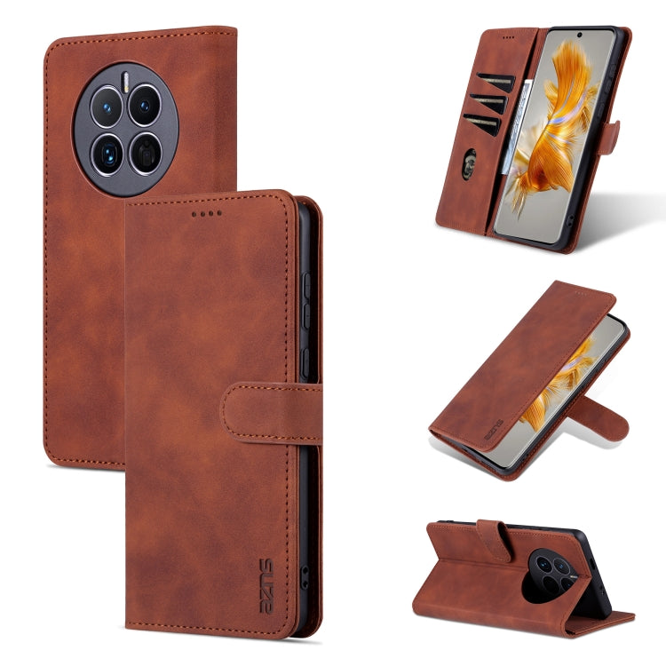For Huawei Mate 50 / Mate 50E AZNS Skin Feel Calf Texture Flip Leather Phone Case