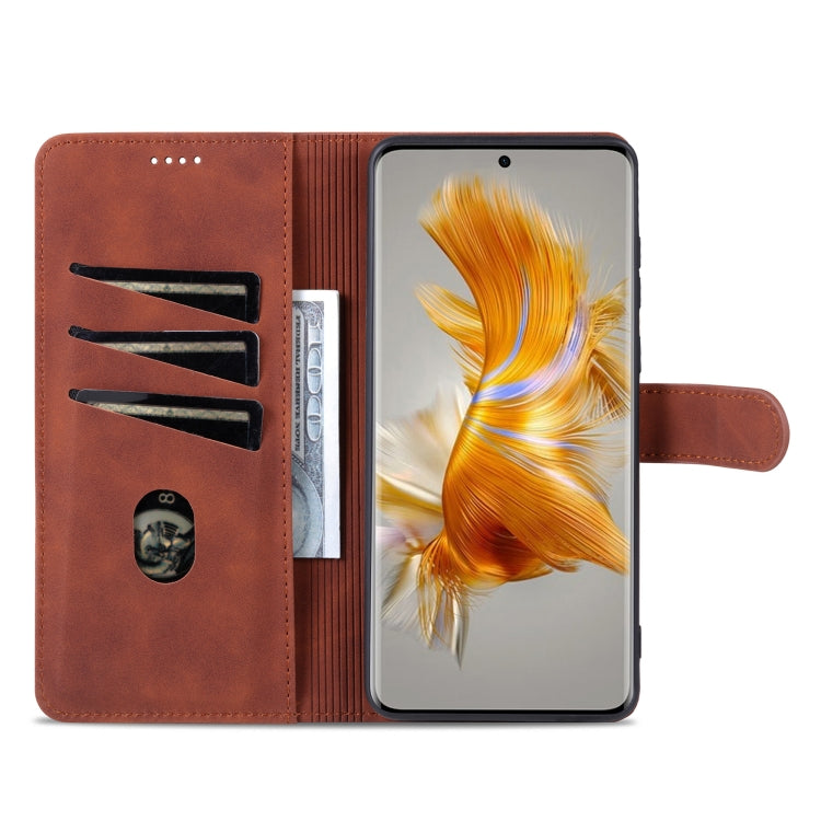For Huawei Mate 50 / Mate 50E AZNS Skin Feel Calf Texture Flip Leather Phone Case