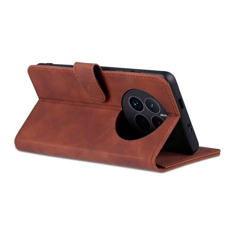 For Huawei Mate 50 / Mate 50E AZNS Skin Feel Calf Texture Flip Leather Phone Case
