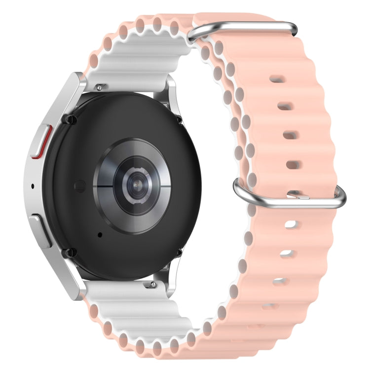 20mm Universal Ocean Style Silicone Two Color Watch Band