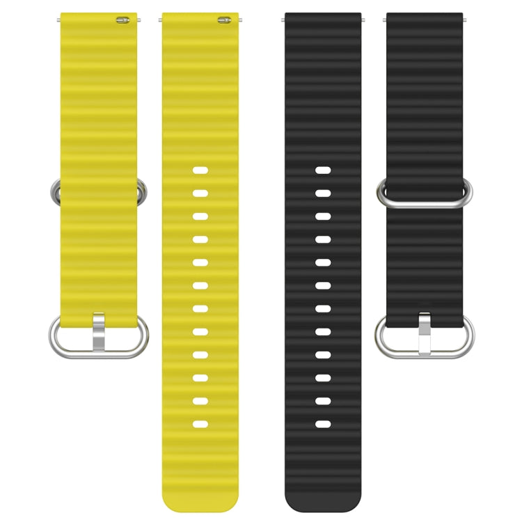20mm Universal Ocean Style Silicone Two Color Watch Band