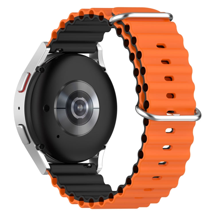 22mm Universal Ocean Style Silicone Two Color Watch Band