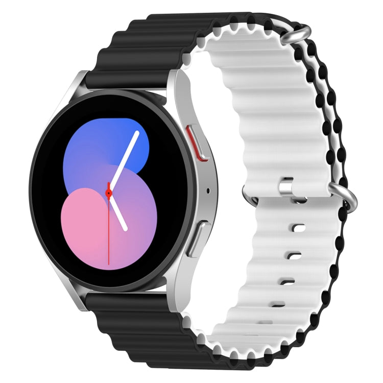 22mm Universal Ocean Style Silicone Two Color Watch Band