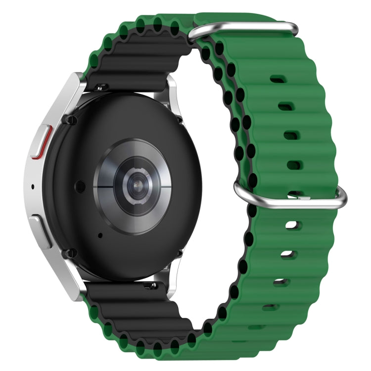 22mm Universal Ocean Style Silicone Two Color Watch Band