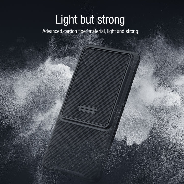 For Huawei Mate 50 Pro NILLKIN Synthetic Fiber Camshield Phone Case(Black)