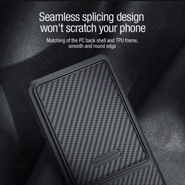 For Huawei Mate 50 Pro NILLKIN Synthetic Fiber Camshield Phone Case(Black)