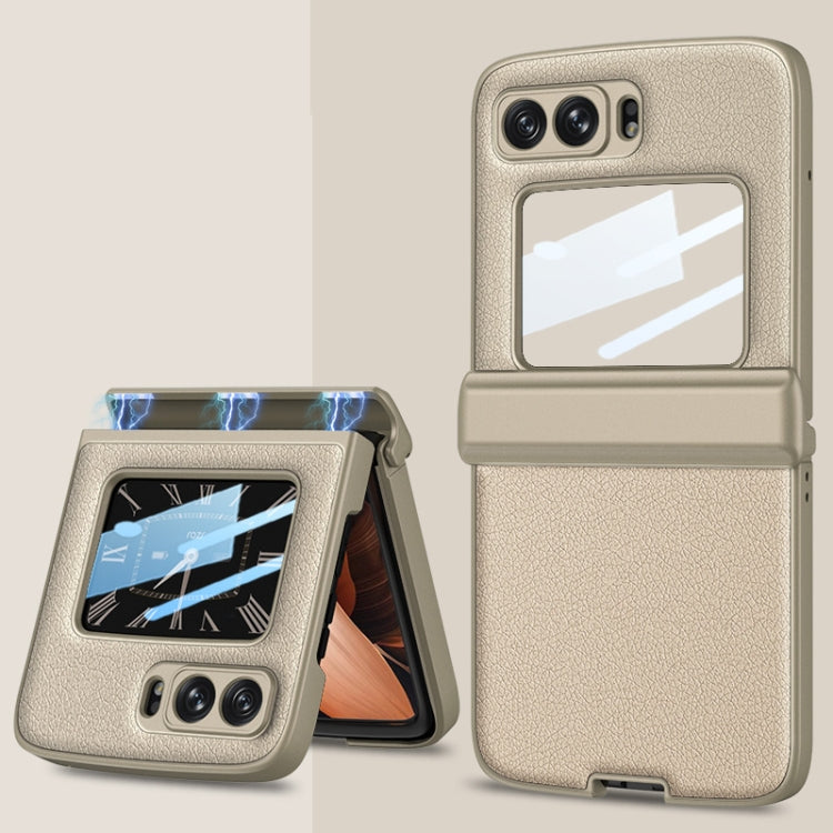 For Motorola Razr 2022 GKK Magnetic Folding Shockproof Leather Phone Case