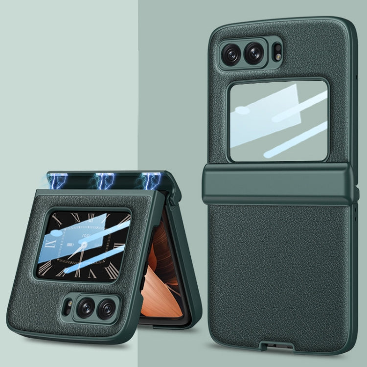 For Motorola Razr 2022 GKK Magnetic Folding Shockproof Leather Phone Case