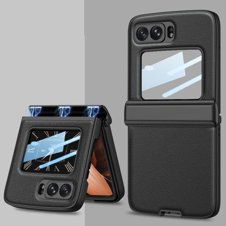 For Motorola Razr 2022 GKK Magnetic Folding Shockproof Leather Phone Case