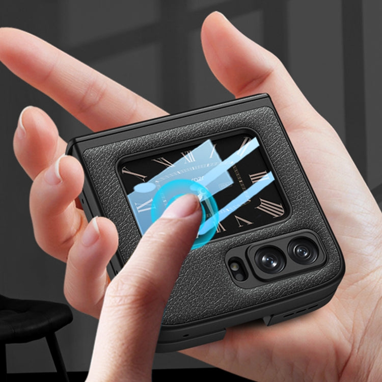 For Motorola Razr 2022 GKK Magnetic Folding Shockproof Leather Phone Case