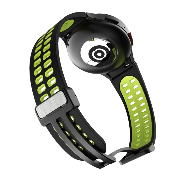 For Samsung Galaxy Watch5 Pro Double-row Hole Folding Buckle Silicone Watch Band