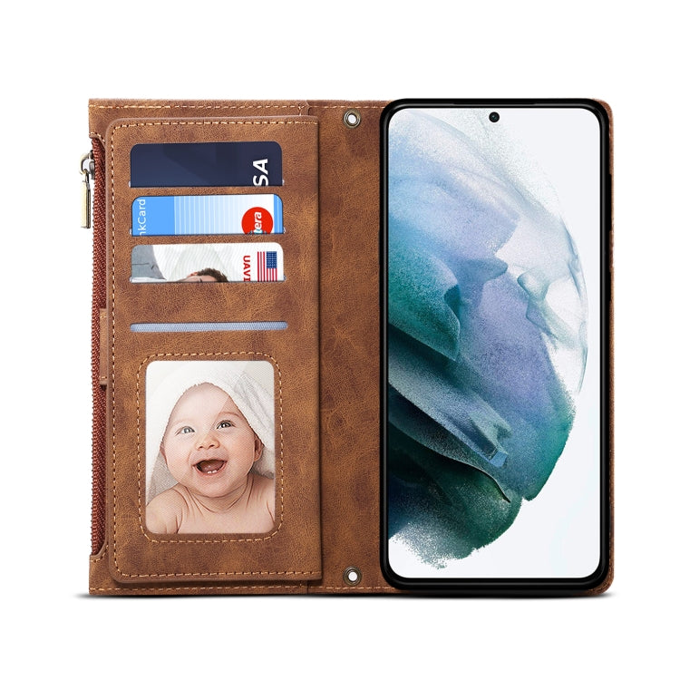 For Samsung Galaxy S23 5G Retro Frosted Leather Phone Case