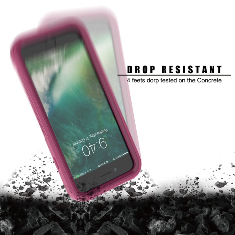 For iPhone SE 2020 & 8 & 7 Transparent Series Frame TPU + PC Dust-proof Scratch-proof Drop-proof Protective Case
