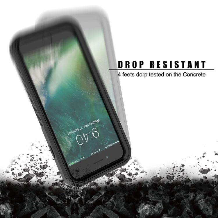 For iPhone SE 2020 & 8 & 7 Transparent Series Frame TPU + PC Dust-proof Scratch-proof Drop-proof Protective Case