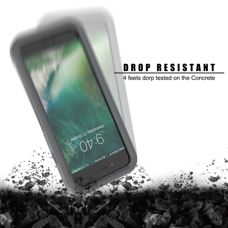 For iPhone SE 2020 & 8 & 7 Transparent Series Frame TPU + PC Dust-proof Scratch-proof Drop-proof Protective Case
