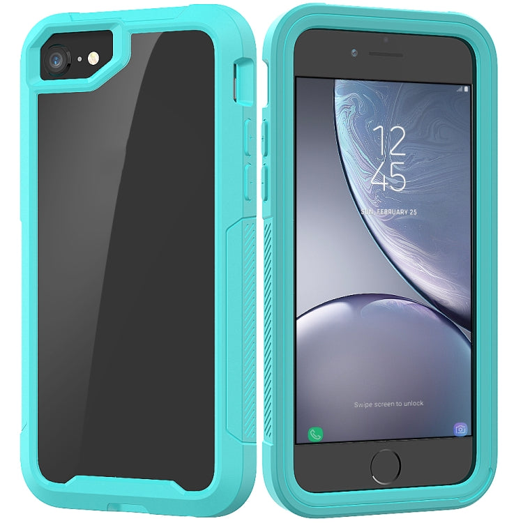 For iPhone SE 2020 & 8 & 7 Transparent Series Frame TPU + PC Dust-proof Scratch-proof Drop-proof Protective Case