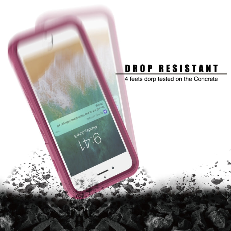 For iPhone 8 Plus & 7 Plus Transparent Series Frame TPU + PC Dust-proof Scratch-proof Drop-proof Protective Case