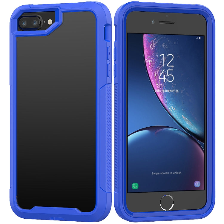 For iPhone 8 Plus & 7 Plus Transparent Series Frame TPU + PC Dust-proof Scratch-proof Drop-proof Protective Case