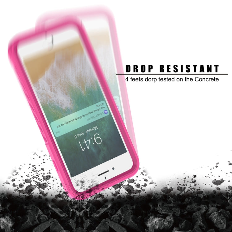 For iPhone 8 Plus & 7 Plus Transparent Series Frame TPU + PC Dust-proof Scratch-proof Drop-proof Protective Case