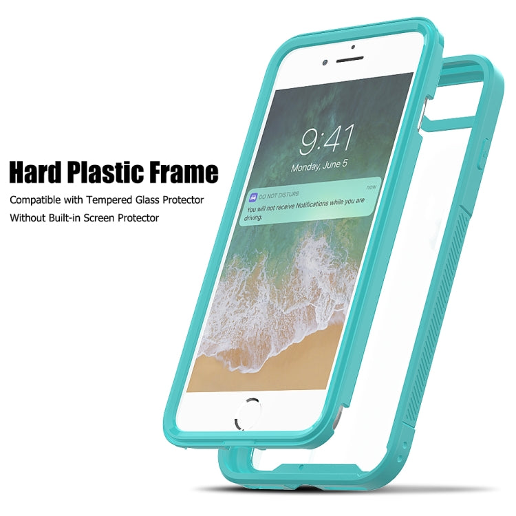 For iPhone 8 Plus & 7 Plus Transparent Series Frame TPU + PC Dust-proof Scratch-proof Drop-proof Protective Case