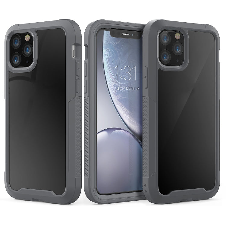 For iPhone 11 Pro Transparent Series Frame TPU + PC Dust-proof Scratch-proof Drop-proof Protective Case