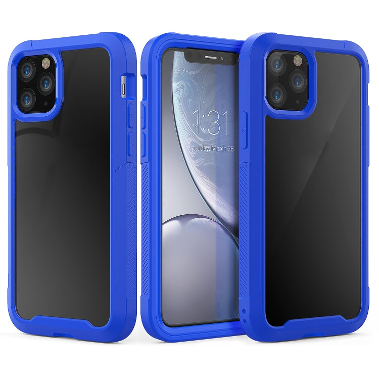 For iPhone 11 Pro Transparent Series Frame TPU + PC Dust-proof Scratch-proof Drop-proof Protective Case