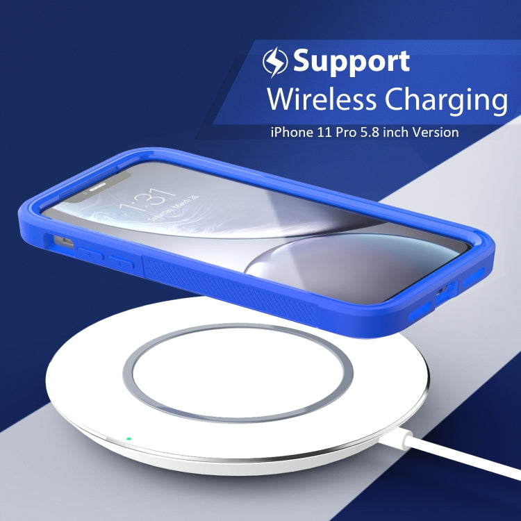 For iPhone 11 Pro Transparent Series Frame TPU + PC Dust-proof Scratch-proof Drop-proof Protective Case