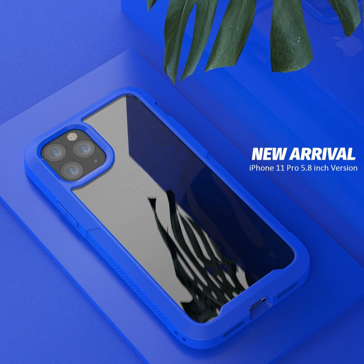 For iPhone 11 Pro Transparent Series Frame TPU + PC Dust-proof Scratch-proof Drop-proof Protective Case