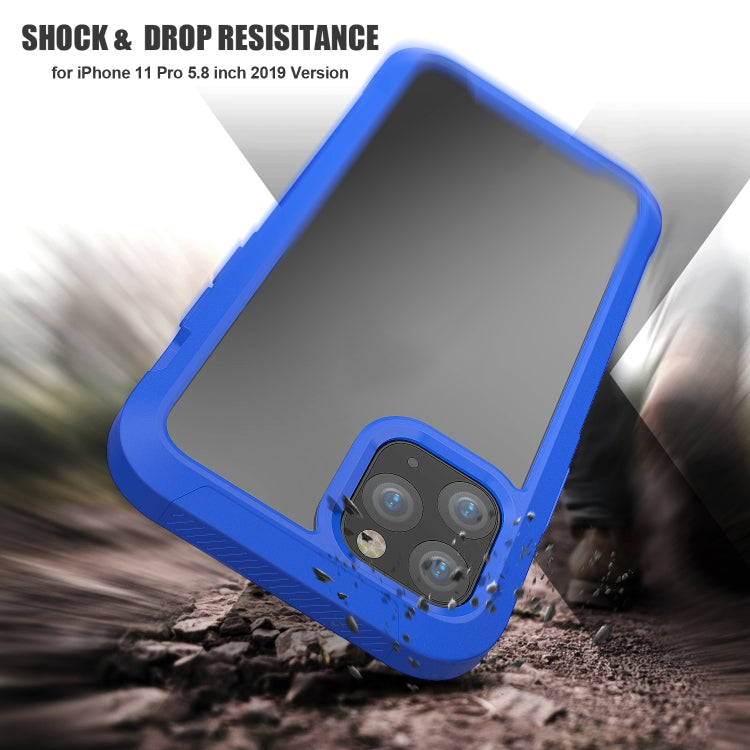 For iPhone 11 Pro Transparent Series Frame TPU + PC Dust-proof Scratch-proof Drop-proof Protective Case