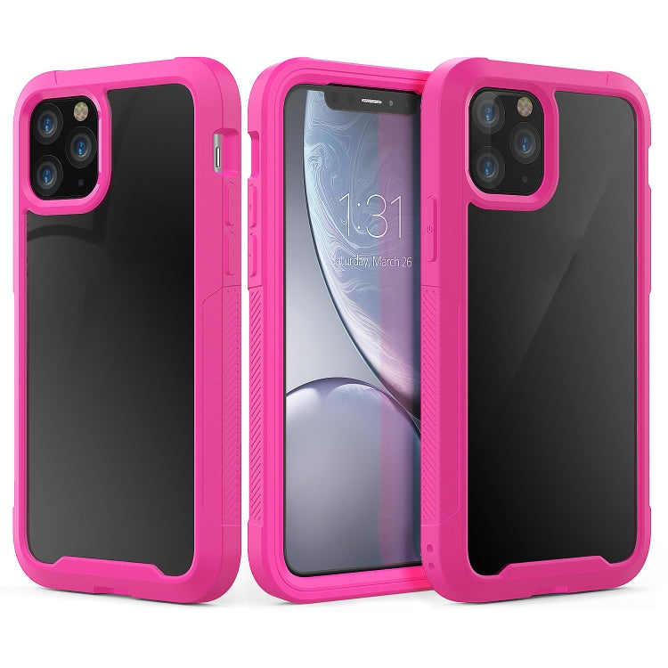 For iPhone 11 Pro Transparent Series Frame TPU + PC Dust-proof Scratch-proof Drop-proof Protective Case