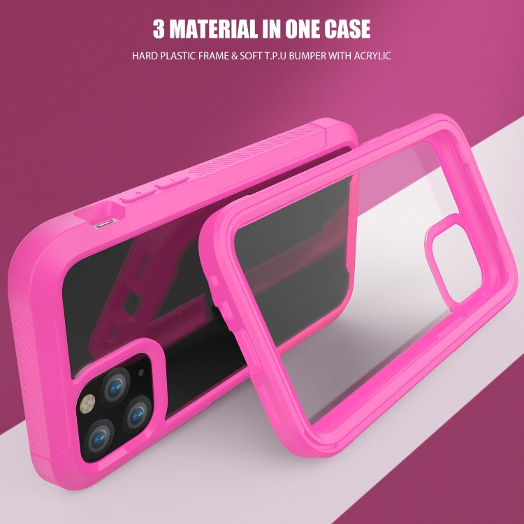 For iPhone 11 Pro Transparent Series Frame TPU + PC Dust-proof Scratch-proof Drop-proof Protective Case