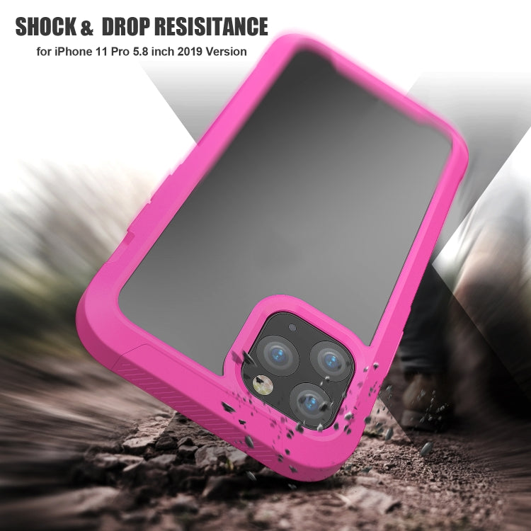 For iPhone 11 Pro Transparent Series Frame TPU + PC Dust-proof Scratch-proof Drop-proof Protective Case