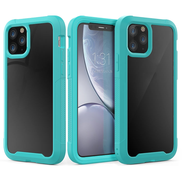For iPhone 11 Pro Transparent Series Frame TPU + PC Dust-proof Scratch-proof Drop-proof Protective Case