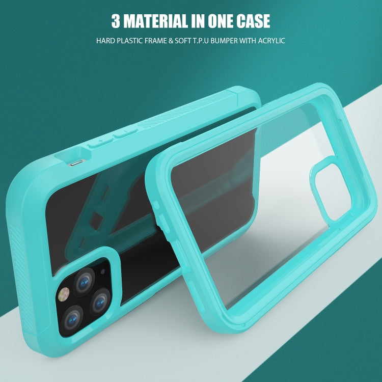 For iPhone 11 Pro Transparent Series Frame TPU + PC Dust-proof Scratch-proof Drop-proof Protective Case
