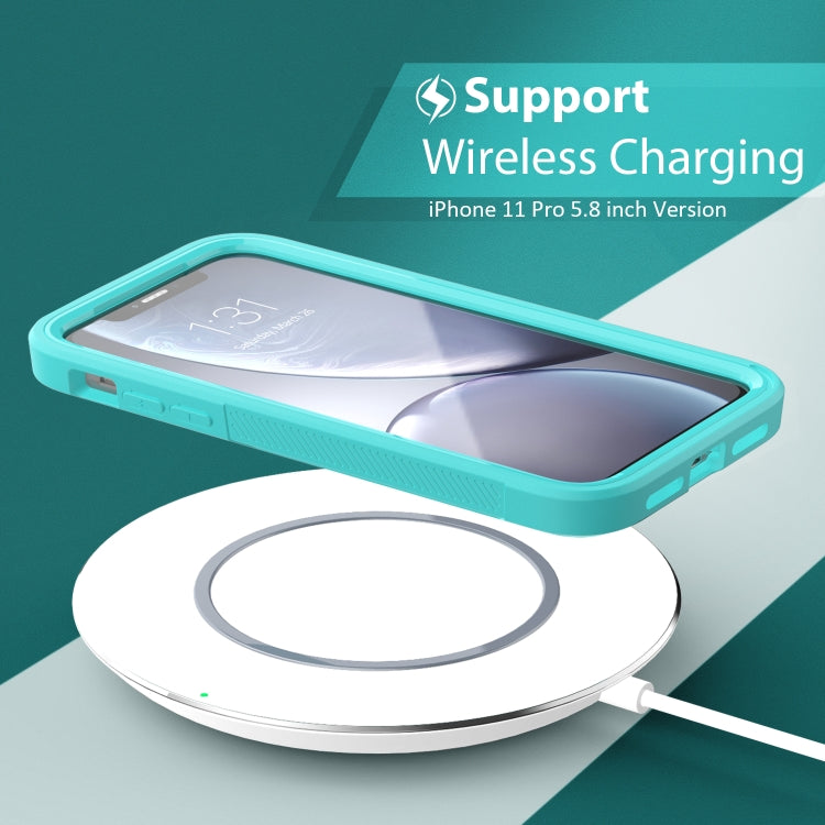 For iPhone 11 Pro Transparent Series Frame TPU + PC Dust-proof Scratch-proof Drop-proof Protective Case