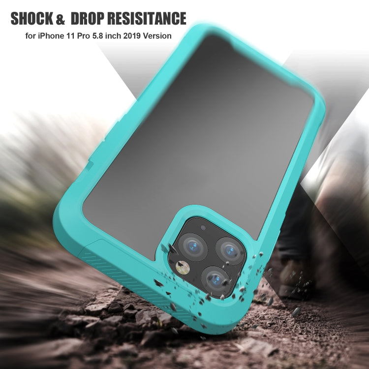 For iPhone 11 Pro Transparent Series Frame TPU + PC Dust-proof Scratch-proof Drop-proof Protective Case