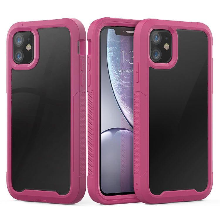 For iPhone 11 Transparent Series Frame TPU + PC Dust-proof Scratch-proof Drop-proof Protective Case
