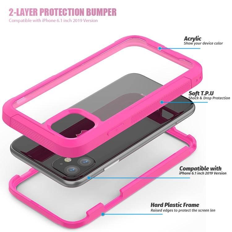 For iPhone 11 Transparent Series Frame TPU + PC Dust-proof Scratch-proof Drop-proof Protective Case