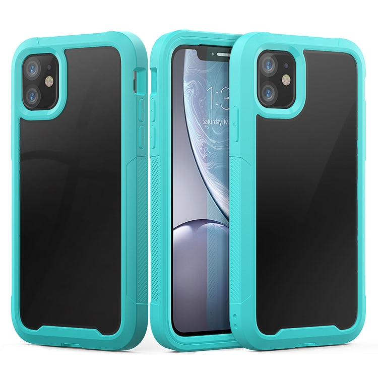 For iPhone 11 Transparent Series Frame TPU + PC Dust-proof Scratch-proof Drop-proof Protective Case