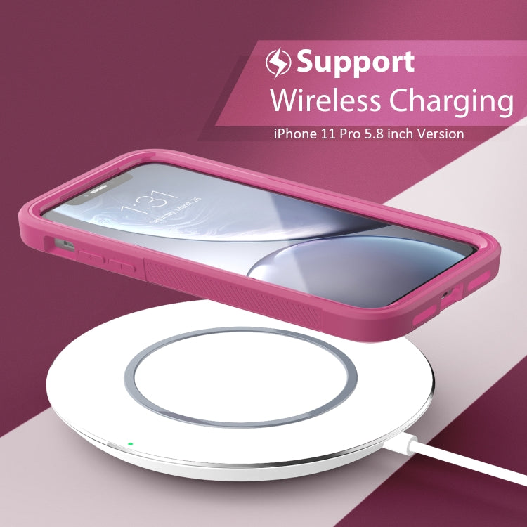 For iPhone 11 Pro Max Transparent Series Frame TPU + PC Dust-proof Scratch-proof Drop-proof Protective Case