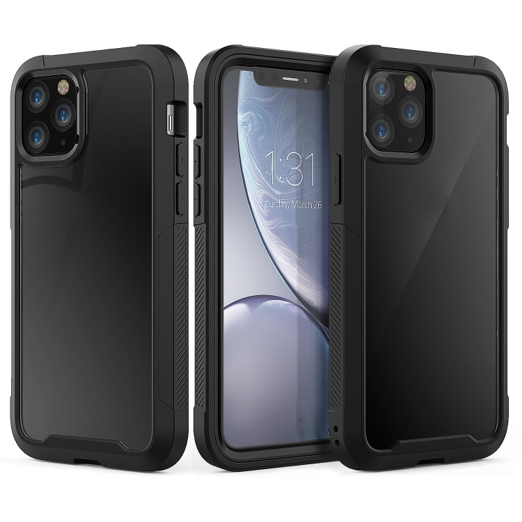 For iPhone 11 Pro Max Transparent Series Frame TPU + PC Dust-proof Scratch-proof Drop-proof Protective Case