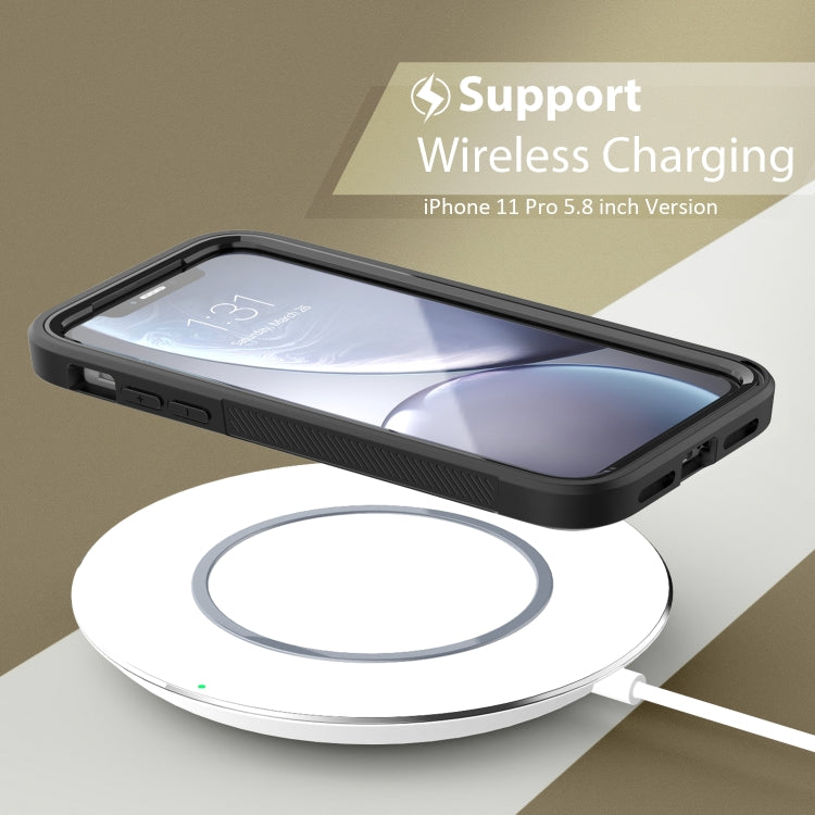 For iPhone 11 Pro Max Transparent Series Frame TPU + PC Dust-proof Scratch-proof Drop-proof Protective Case