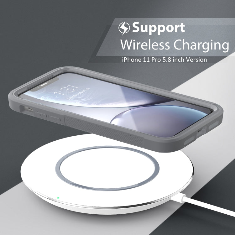 For iPhone 11 Pro Max Transparent Series Frame TPU + PC Dust-proof Scratch-proof Drop-proof Protective Case