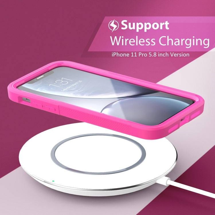 For iPhone 11 Pro Max Transparent Series Frame TPU + PC Dust-proof Scratch-proof Drop-proof Protective Case