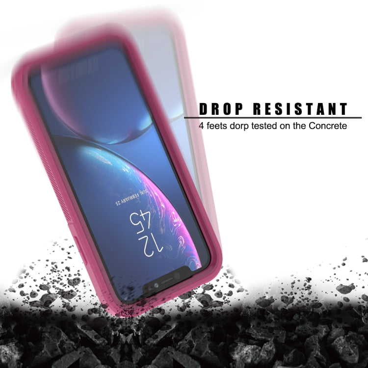 For iPhone XR Transparent Series Frame TPU + PC Dust-proof Scratch-proof Drop-proof Protective Case