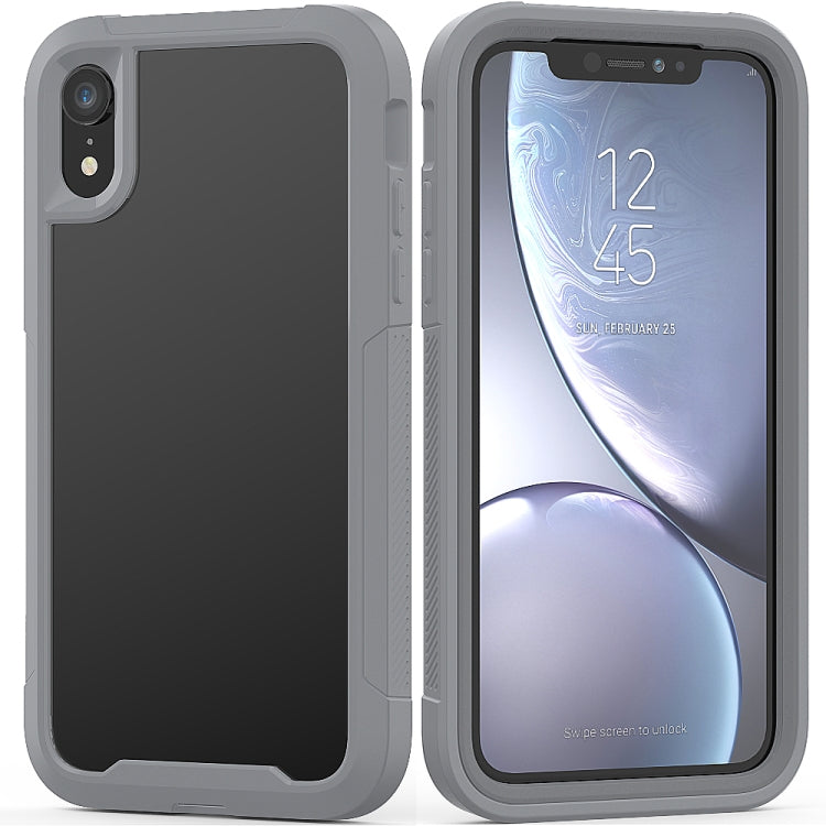 For iPhone XR Transparent Series Frame TPU + PC Dust-proof Scratch-proof Drop-proof Protective Case