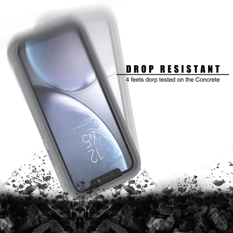 For iPhone XR Transparent Series Frame TPU + PC Dust-proof Scratch-proof Drop-proof Protective Case
